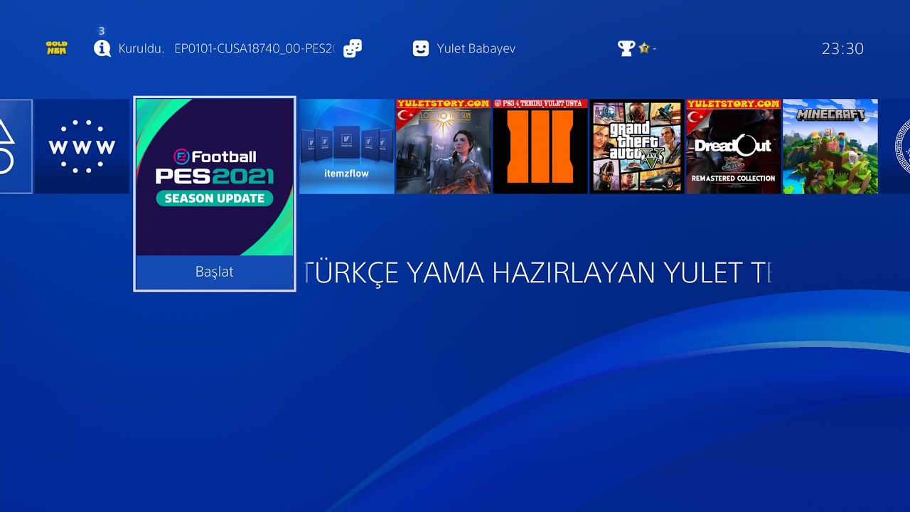 PS4 HEN 9.00 & 13.00 Yuklenir PES 2021 Qış Transferləri