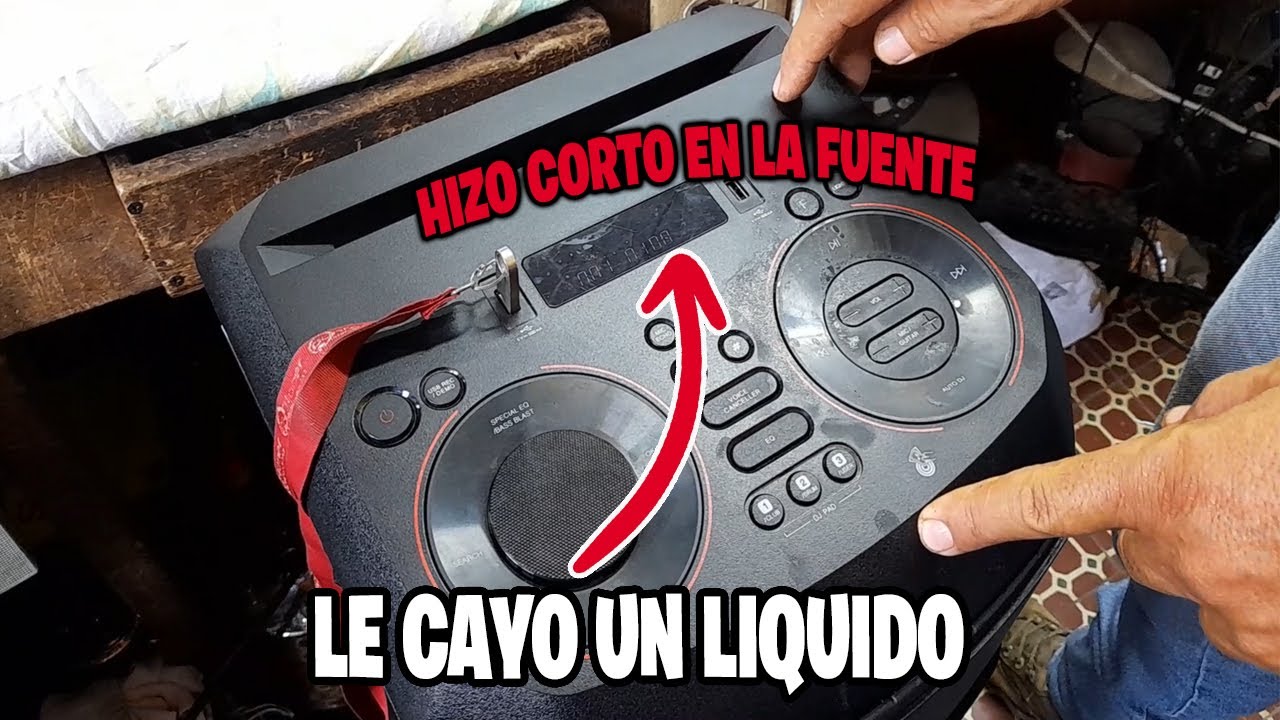 Como reparar Bocina/Cabina LG por corto en la fuente
