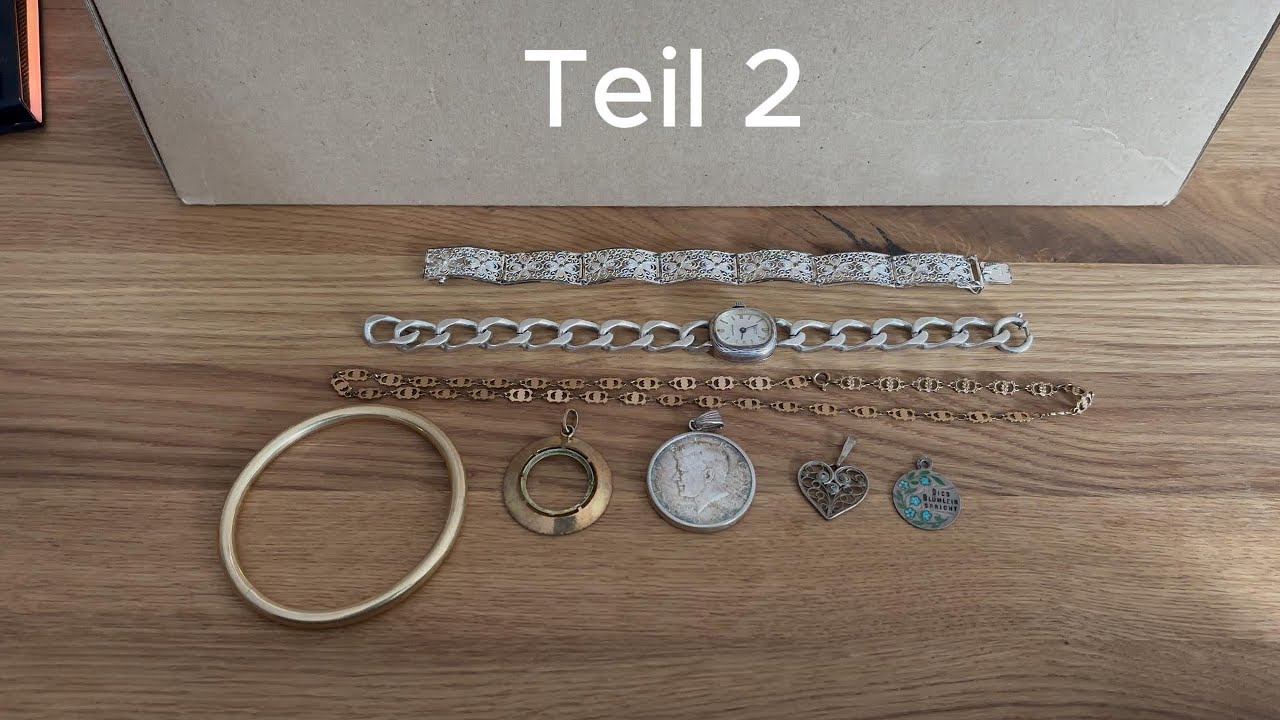 Ich zeige Euch den GOLD und SILBER Schmuck von der Haushaltsaufl&ouml;sung! Teil 2