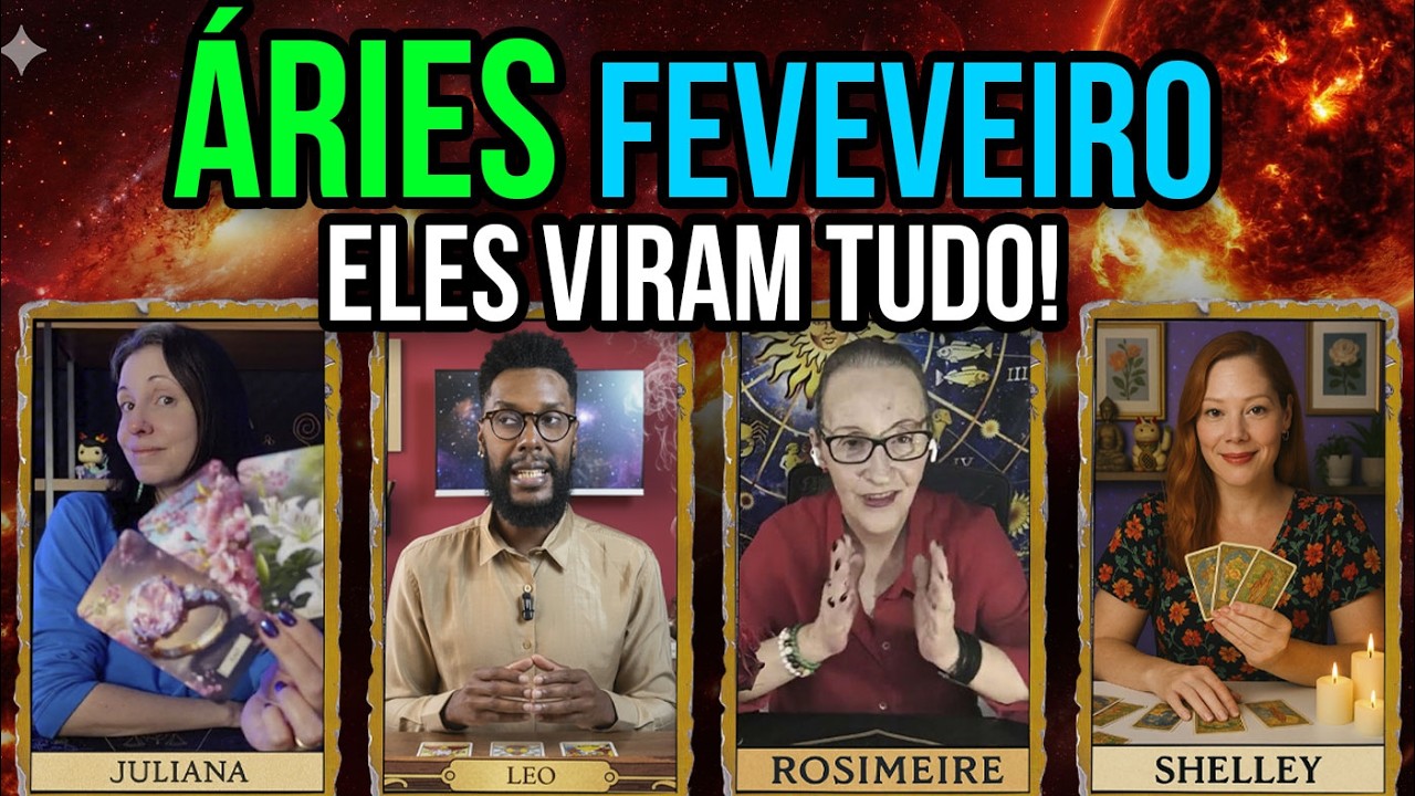 ÁRIES ♈️ TAROT 2026: A SINCRONICIDADE DOS 4 ORÁCULOS SOBRE A SUA VIRADA FINANCEIRA!