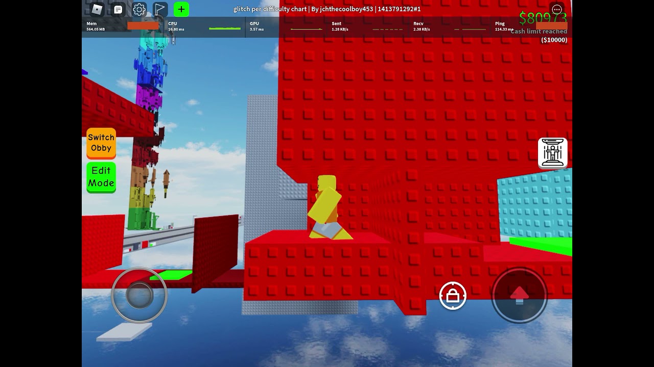 glitch per difficulty chart obby ALL STAGES in obby creator