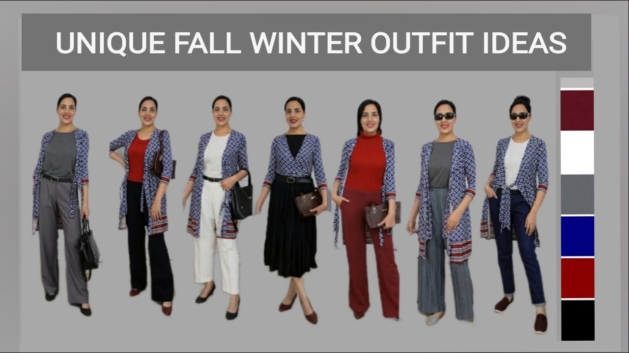 Wearable Fall Winter Outfit Ideas | 1 Piece 9 Outfits 