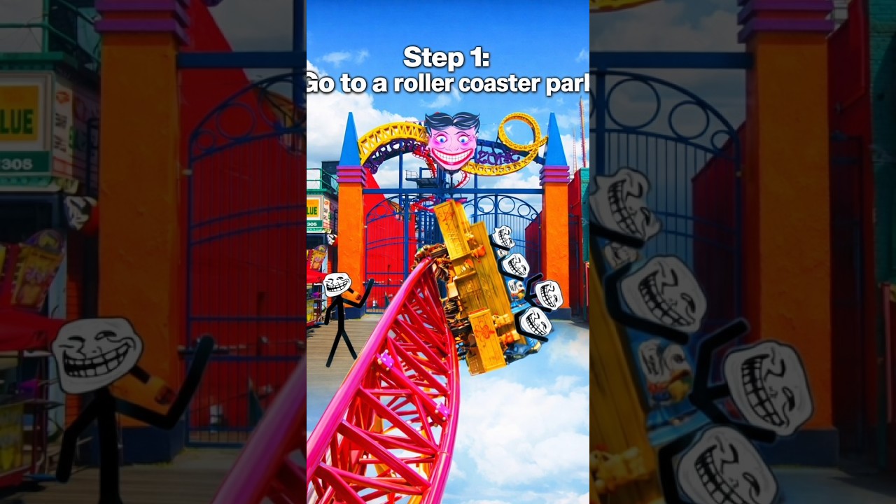 THE ROLLER COASTER🎢 INCIDENT//😜💀