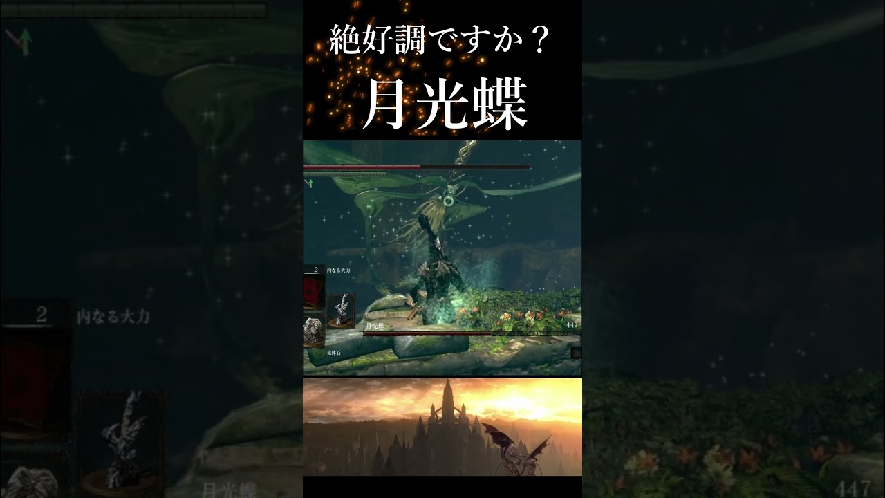 アヴェリンと黒竜の大剣で月光蝶 ダークソウルリマスター #darksouls #ダクソ #eldenring #アヴェリン #黒竜の大剣 #月光蝶