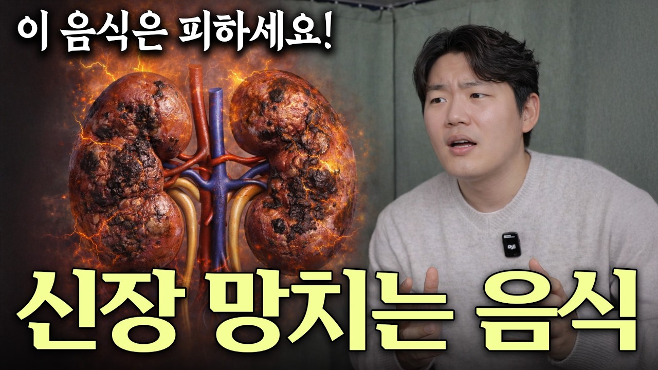 의사도 깜짝 놀람! 콩팥을 망치는 음식 TOP10 이 음식들은 꼭 피하셔야 합니다! 신장건강 건강정보