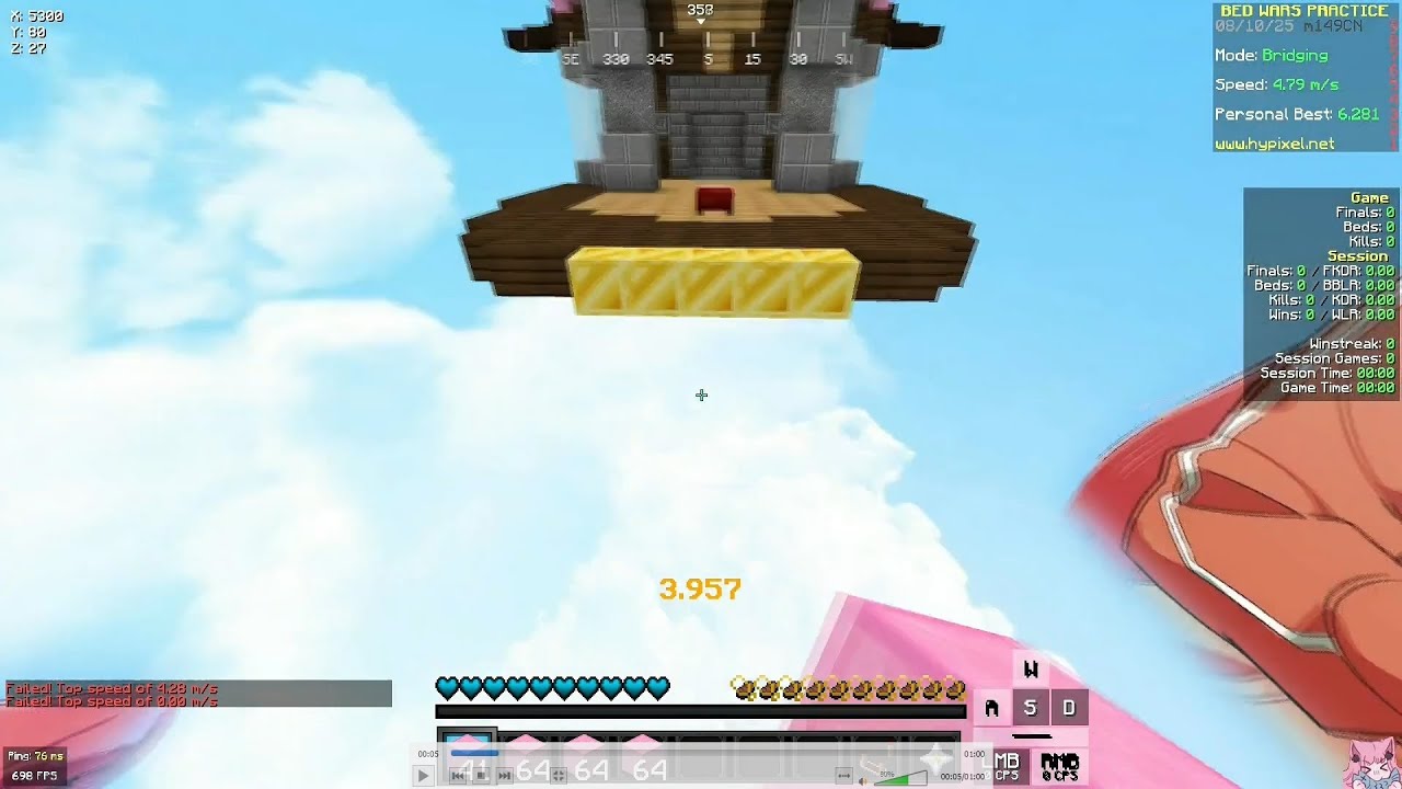 Full speed dao telly on Hypixel (0cps)