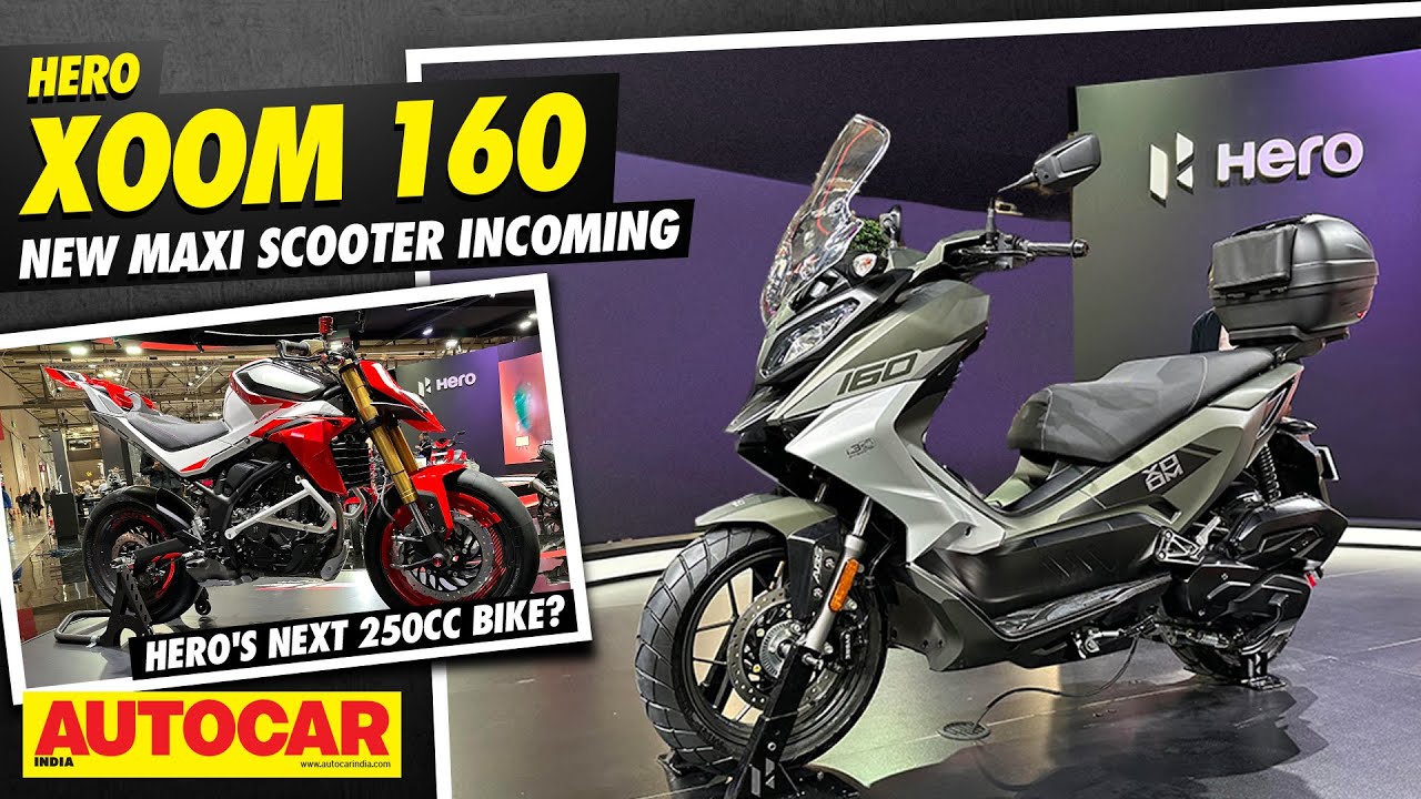 Hero Xoom 160 - New Maxi Scooter coming in 2024 | First Look | @autocarindia1