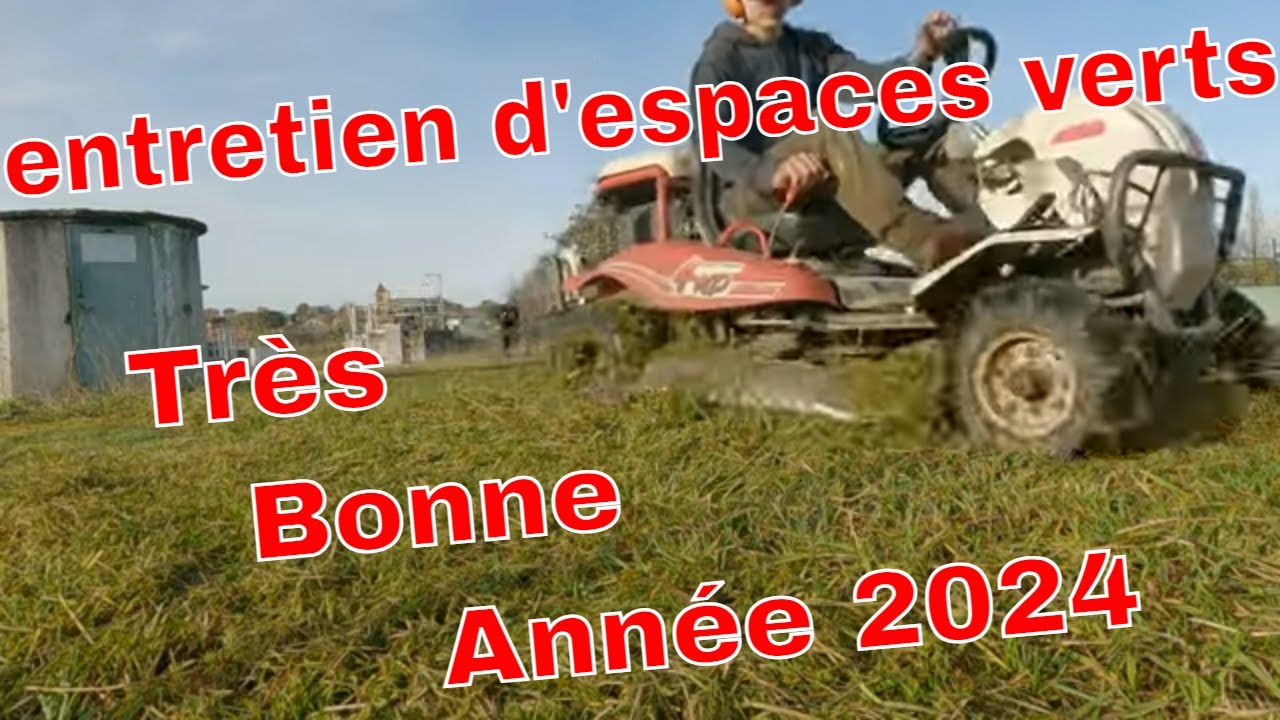 Entretien d'espace vert: Tonte et rotofil avec l'orec rabbit RM982, rotofil stihl FS 240