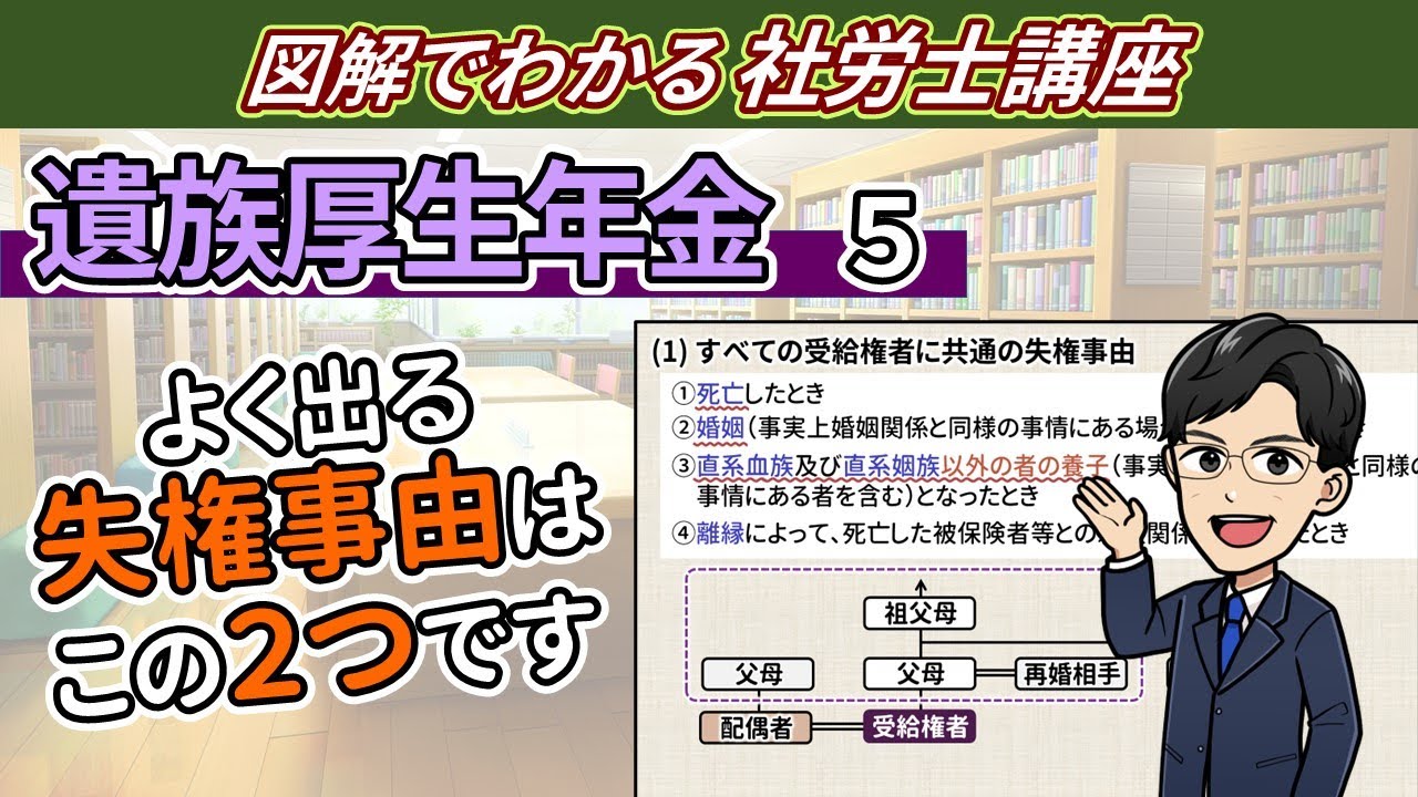 【遺族厚生年金⑤】遺族厚生年金の失権