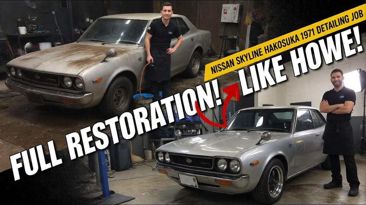 NISSAN SKYLINE HAKOSUKA 1971 REPAIR RESTORATION #CarRestoration #Rust2Shine #asmr
