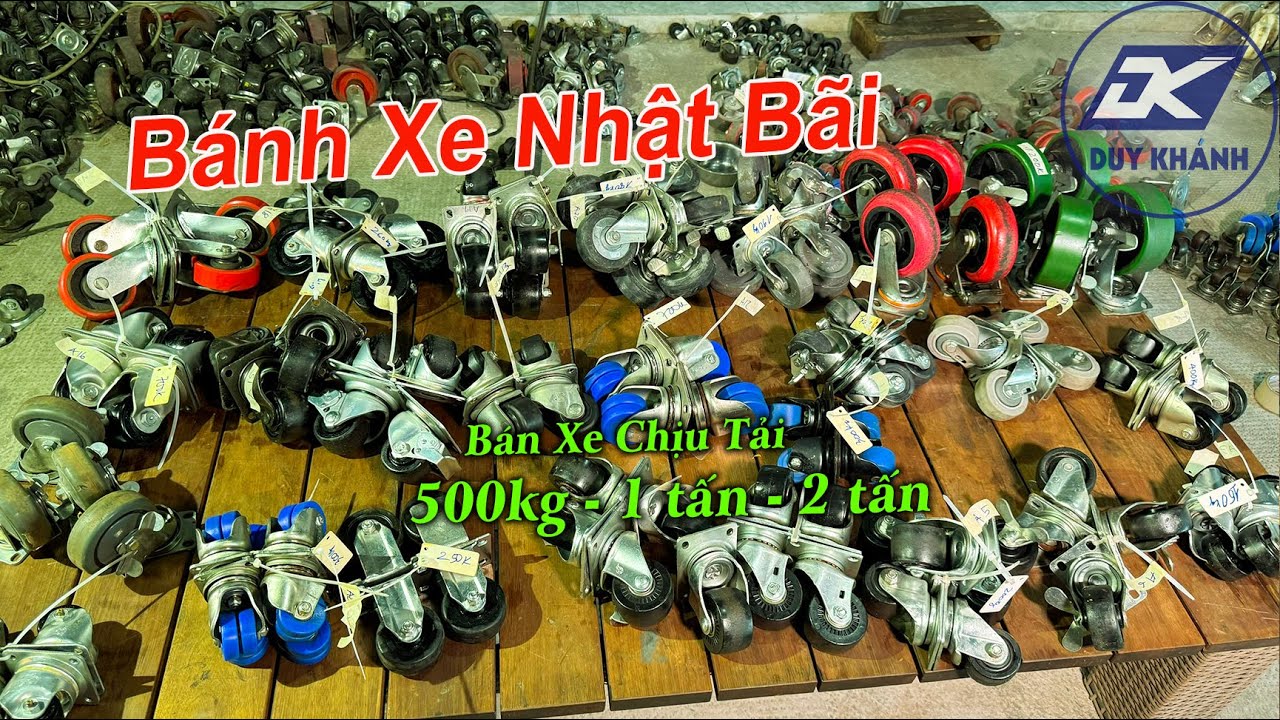Bánh Xe Chịu Tải Nặng 500kg - 1tấn - 2 tấn  Hàng Chất Lượng Cao LH 0908875468