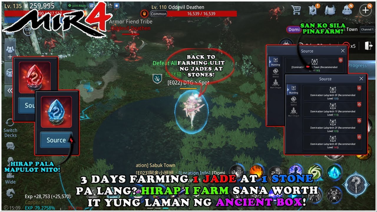 MIR4 - SAN NA FAFARM YUNG BAGONG JADE AT STONES? DI SYA EASY I FARM! TSAGAAN TALAGA! - F2P