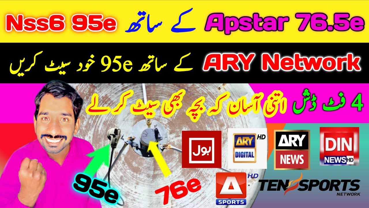 Apstar 76.5e Kay Sath Nss6 95.5e set Karen | Nss6 with Apstar 76.5e