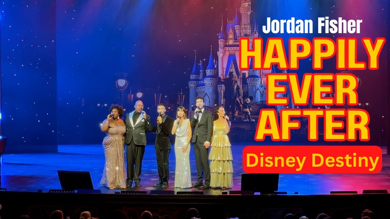 Джордан Фишер поёт «Happily Ever After» вживую на борту Disney Destiny! ✨🚢 | Первое волшебство па...