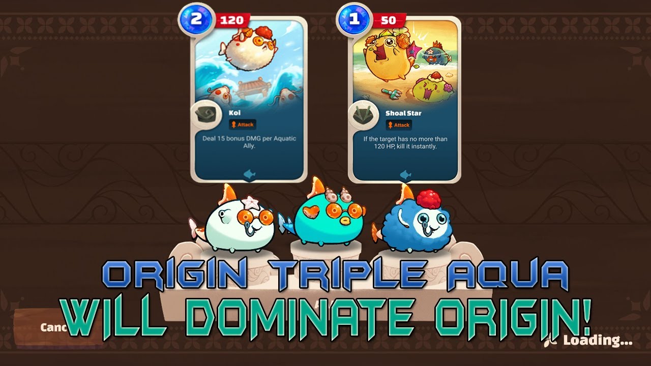 [Axie Infinity] Origin v3 Triple Aqua too OP!