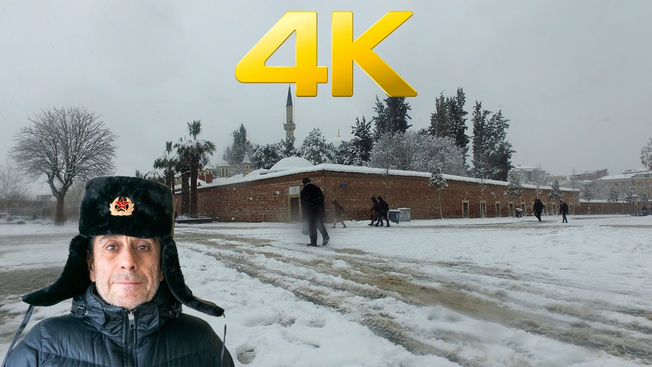 [4K] Walking Tour Of Gebze A Snowly Day