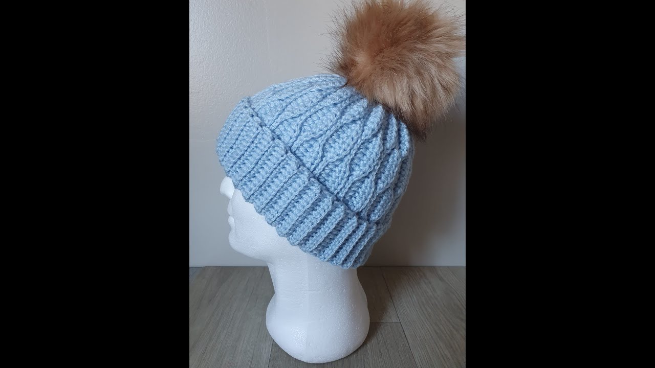bonnet nid d'abeilles au crochet