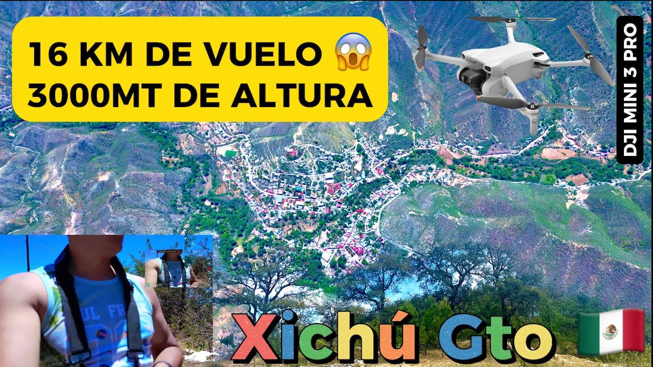 XICH&Uacute; GTO 4K  Asi se ve desde 1 5KM desde las alturas