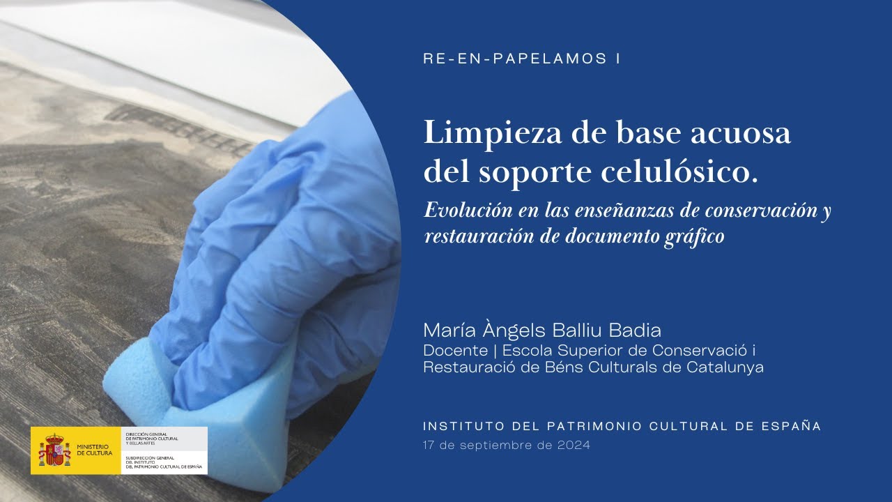 María Àngels Balliu. Limpieza de base acuosa del soporte celulósico (3/16)