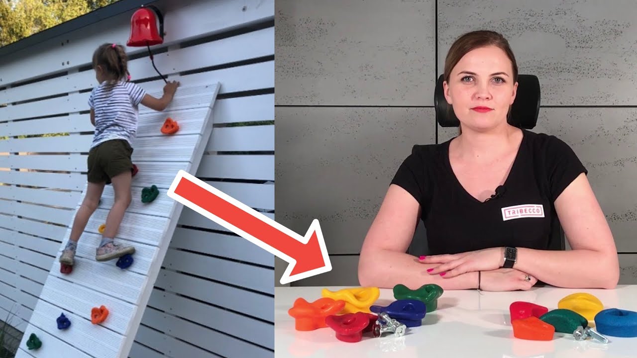 Kamienie wspinaczkowe z zestawem montażowym (plastikowe, z masy) | Tribecco