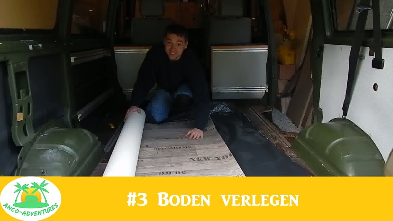 VW T4 Bundeswehrbus Umbau _ Boden verlegen #3 - AnCo-Adventures