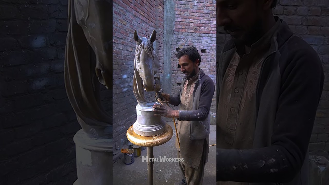 How Bronze Antique Horse Statue is Made From Fiberglass