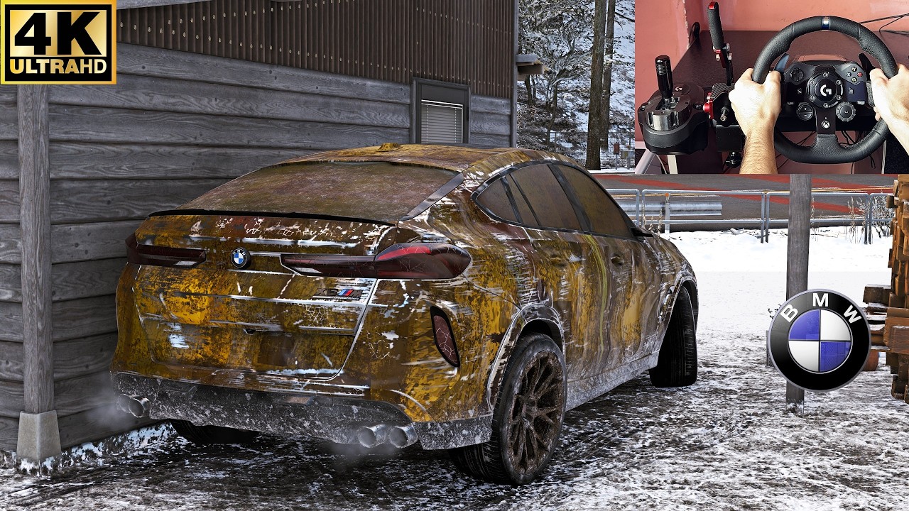 Rebuilding BMW X6 M Competition  | FORZA HORIZON 6 Steering Wheel Gameplay