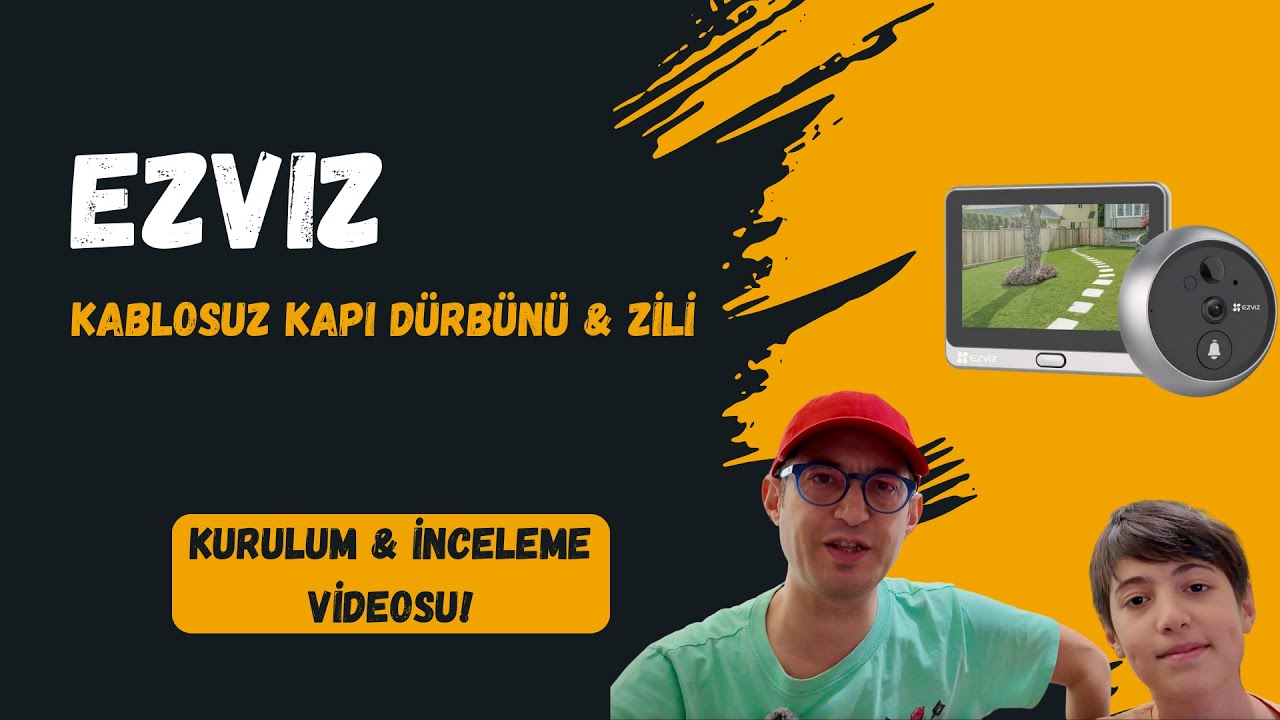 EZVIZ DP2 Kablosuz Kapı Zili / Dürbünü - Özellikler - Kurulum - Türkçe'ye çevirme - 
