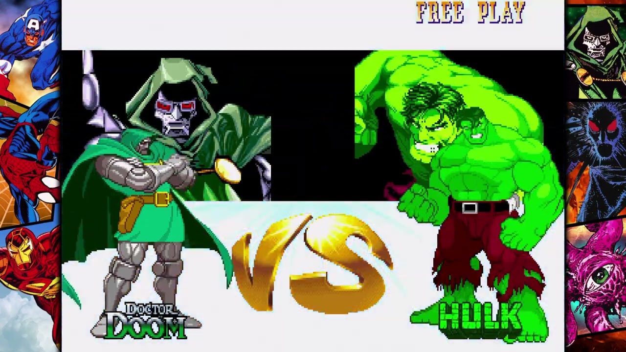 Marvel Super Heroes (PlayStation 4) Arcade as Doctor Doom