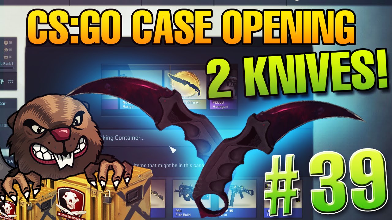CS:GO CASE OPENING #39 - 2 knives in 1 warmup! MLG Lifestyle!
