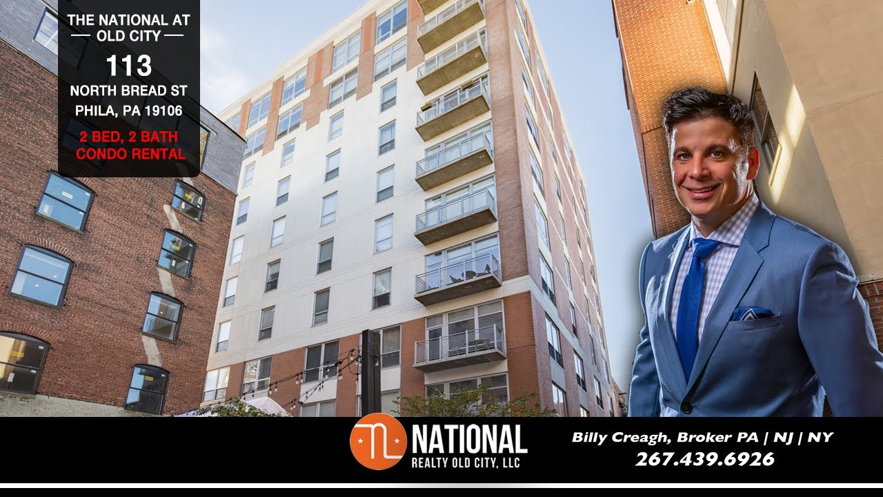 The National at Old City | 2 Bed, 2 Bath, Parking| Billy Creagh-Broker