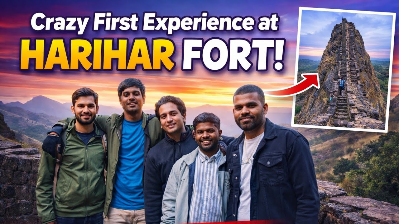 Harihar Fort trek vlog| harihar fort trekking with funny conversations