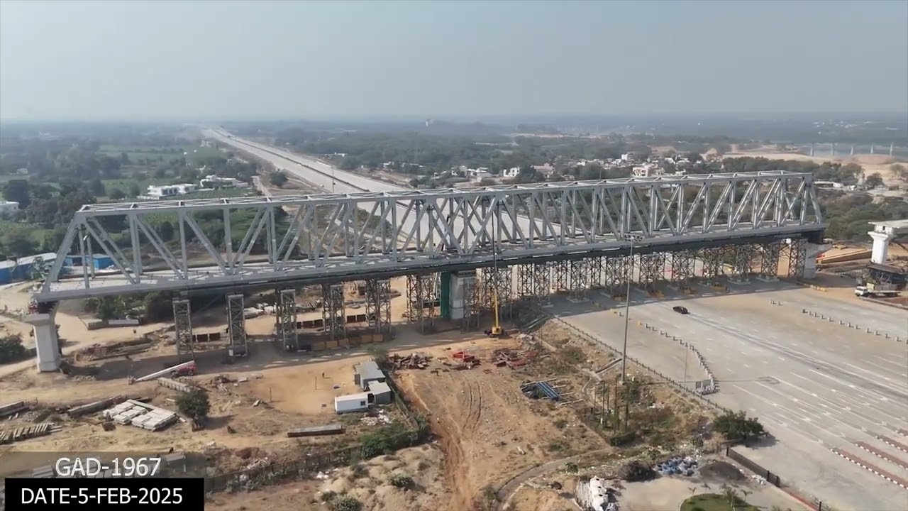 Bullet train Bridge is Ready to Settle GAD-1967 Before lowering 