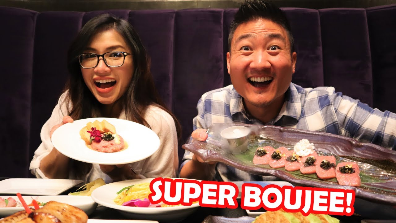 The Fanciest Sushi Restaurant in Los Angeles! 24K Gold and Caviar!