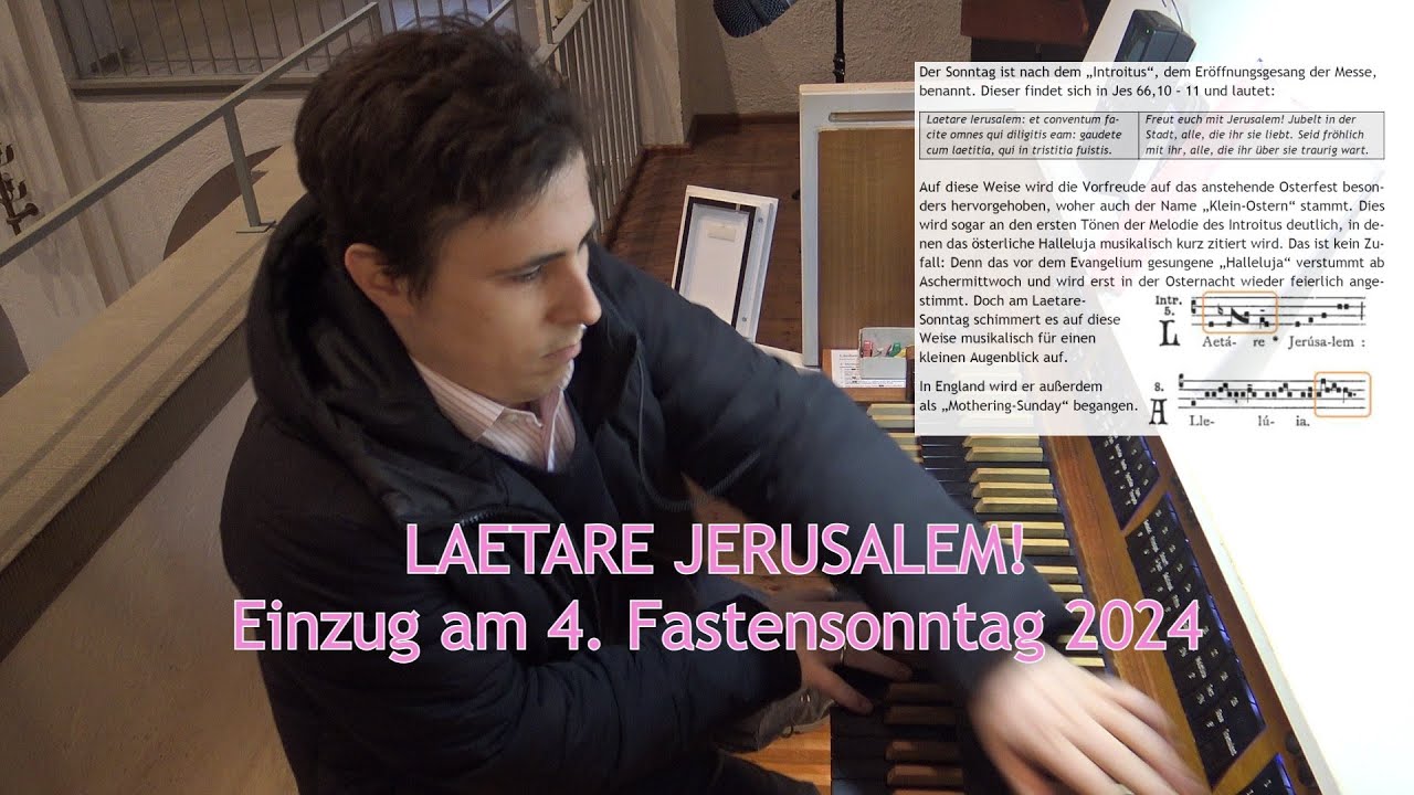 Wenn Ostern kurz durchschimmert: Laetare Jerusalem! Einzug am 4. Fastensonntag 2024