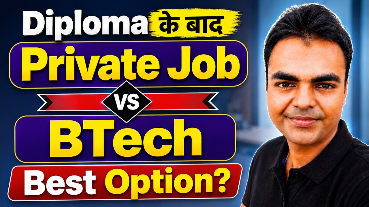 Job vs BTech, Polytechnic/Diploma Ke Baad Kya Kare 2026- Salary, Promotion, Growth, Future & Reality
