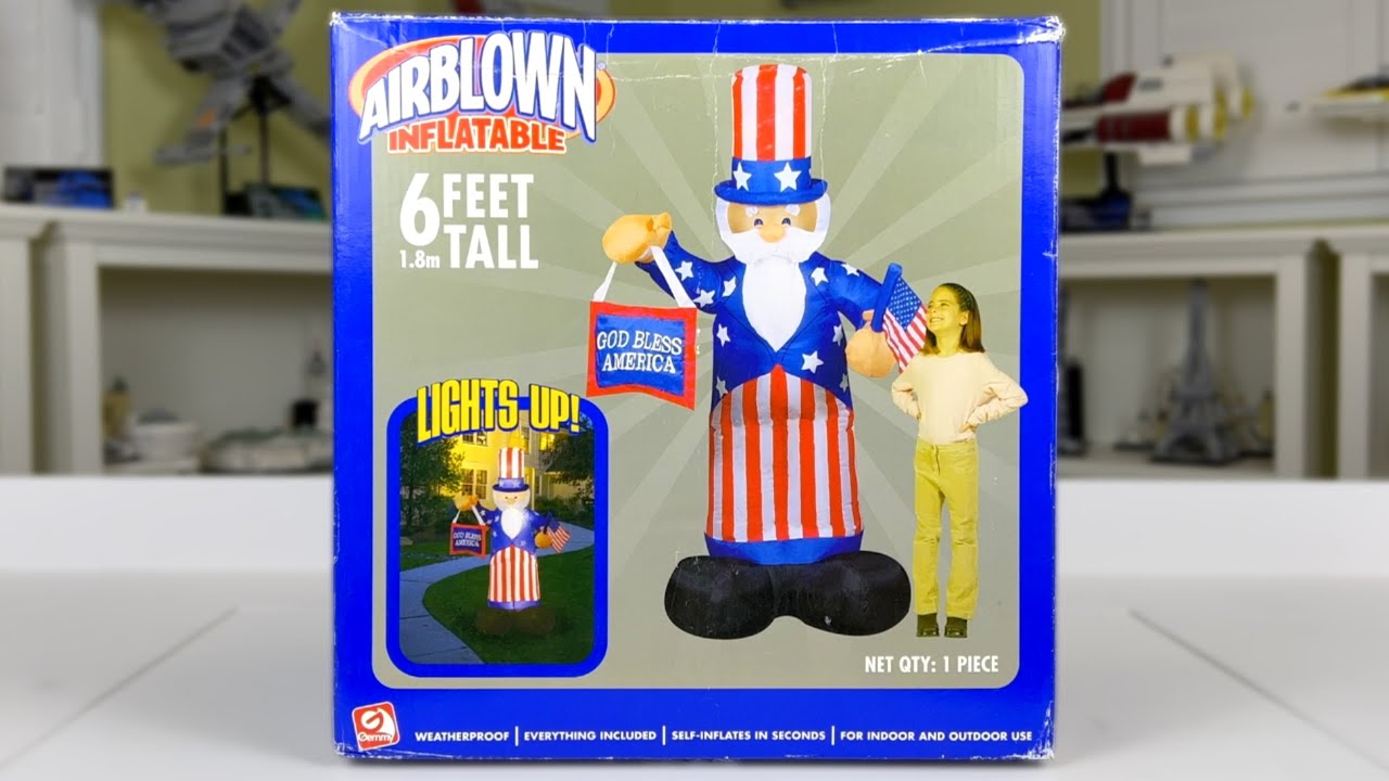 Gemmy 6FT UNCLE SAM Airblown Inflatable Review! (Garden Ridge 2005)