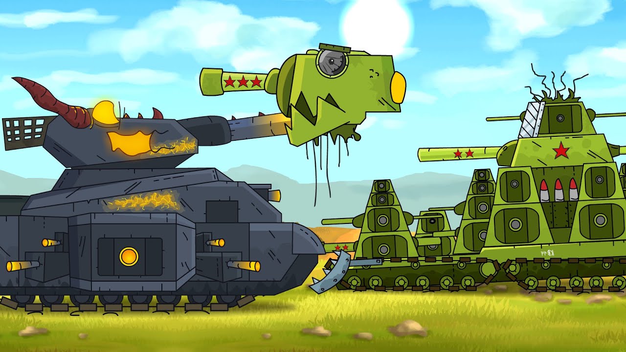 Last Stand! The final &ndash; KV 44 against Leviathan - Cartoons about tanks