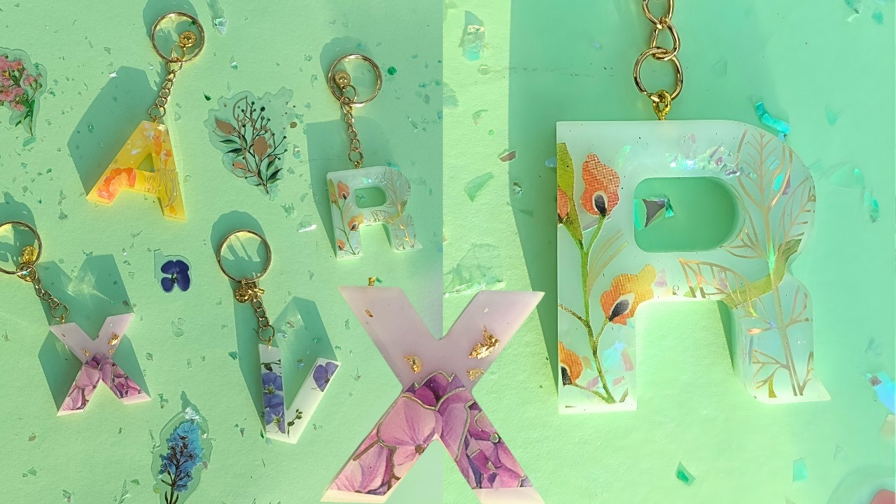 TUTORIAL STICKERS LETRA EN RESINA ✨ Resin Letter Sticker Tutorial