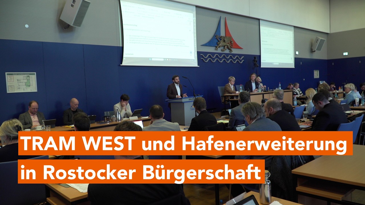 Rostocker Bürgerschaft beschließt Bau der TRAM WEST und Hafenerweiterung