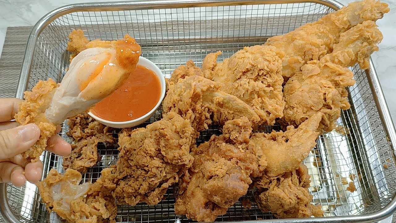 How to Fried KFC Chicken | วิธีทำไก่ทอด KFC | របៀបបំពងមាន់ KFC