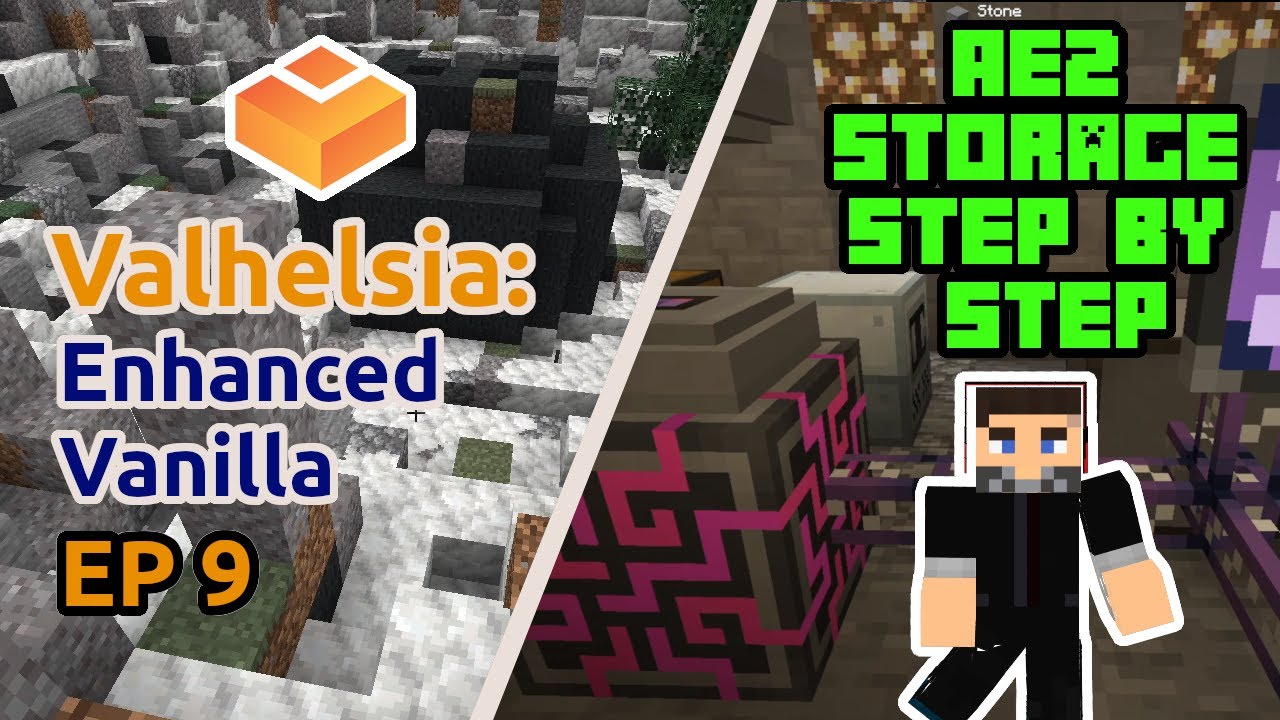 From Nothing to 64k Storage in AE2 | Valhelsia: Enhanced Vanilla HARDCORE Ep 9 | Minecraft 1.18