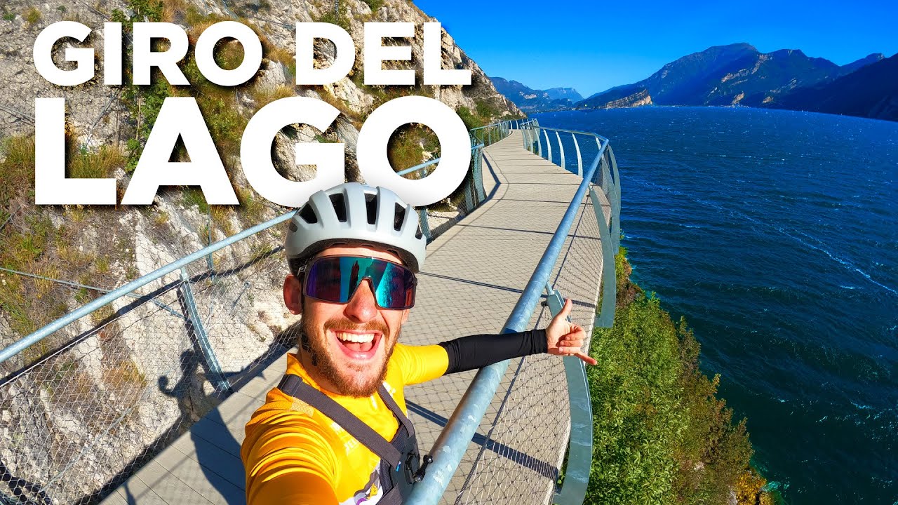 LAGO DI GARDA in BICI: giro completo passando sulla pista ciclabile sospesa di Limone sul Garda