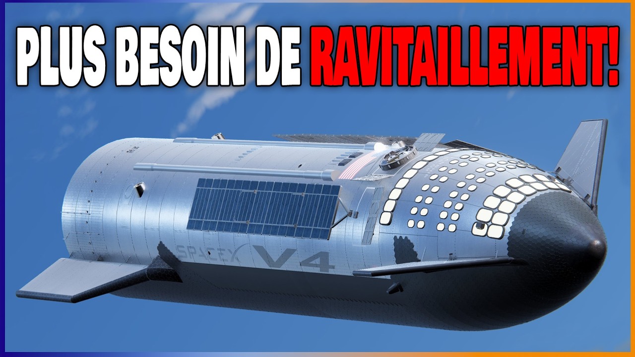 SpaceX dévoile une amélioration géniale de Starship V4 pour ravitailler le Starship lunaire !