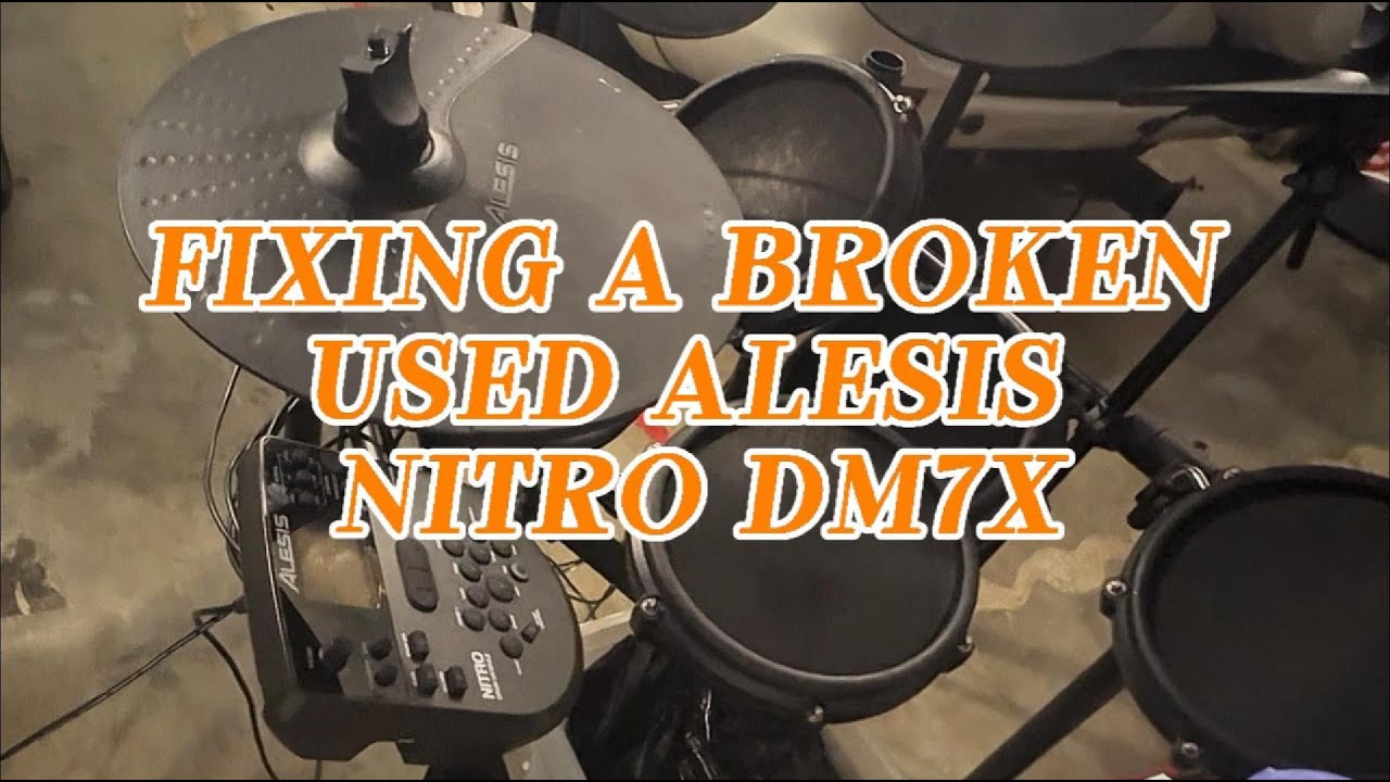 I bought and fixed a broken Alesis Nitro electronic drum kit