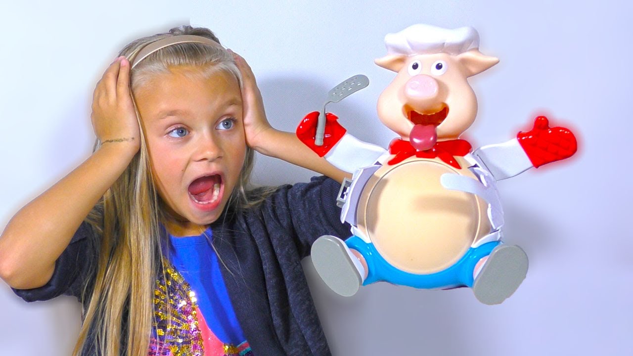 Челлендж НАКОРМИ ПОРОСЁНКА / CHALLENGE PIGGY POP