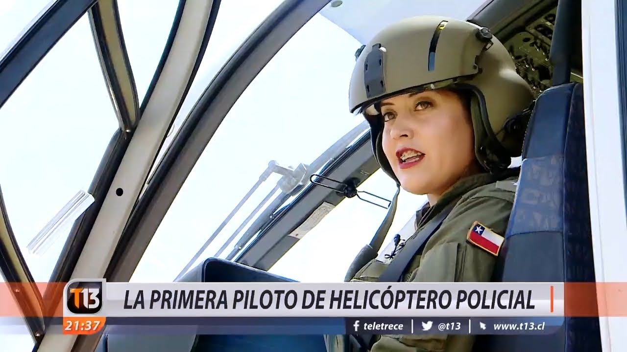 Meet First Female Helicopter Pilot in Chile Police (La Primera Mujer Piloto Helicóptero Carabineros)