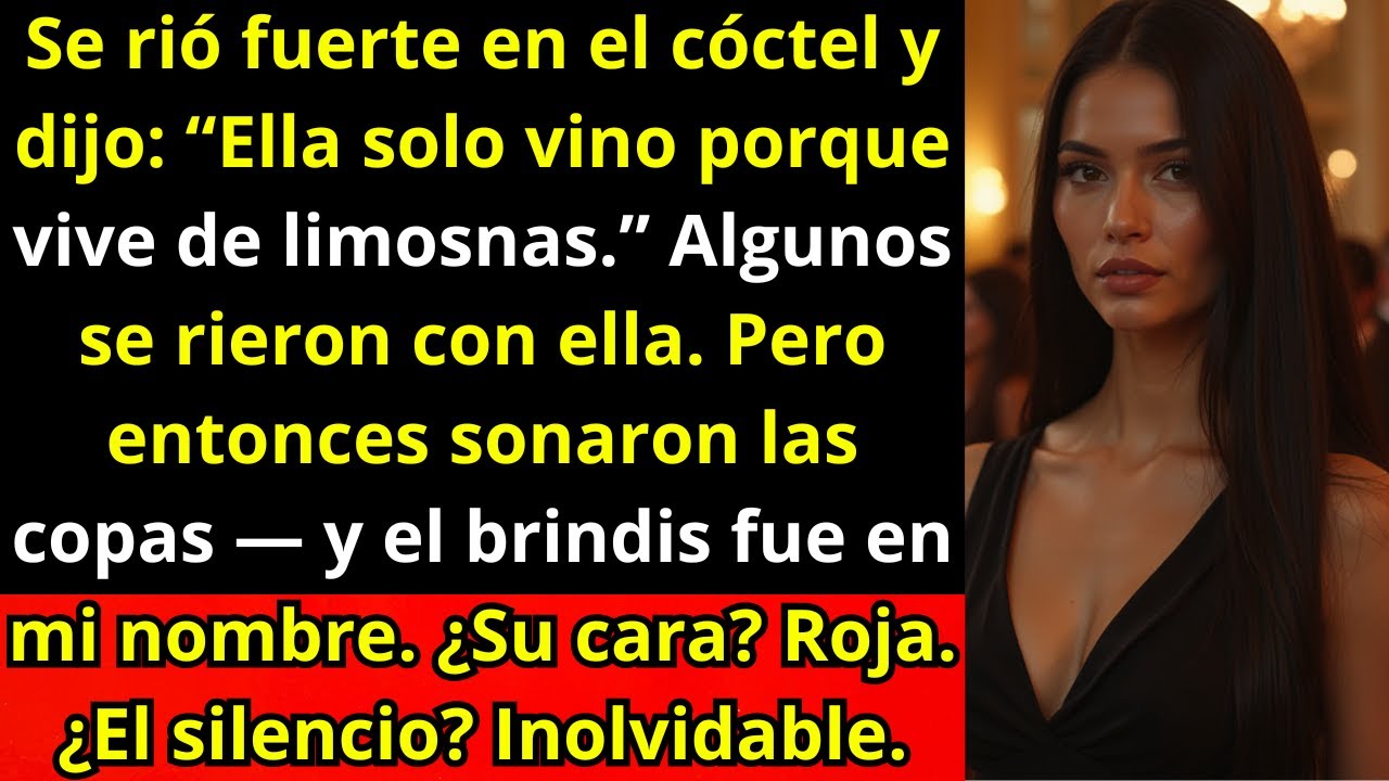 “Ella solo vino porque vive de limosnas”, se rió mi suegra en el cóctel… hasta que el brindis...