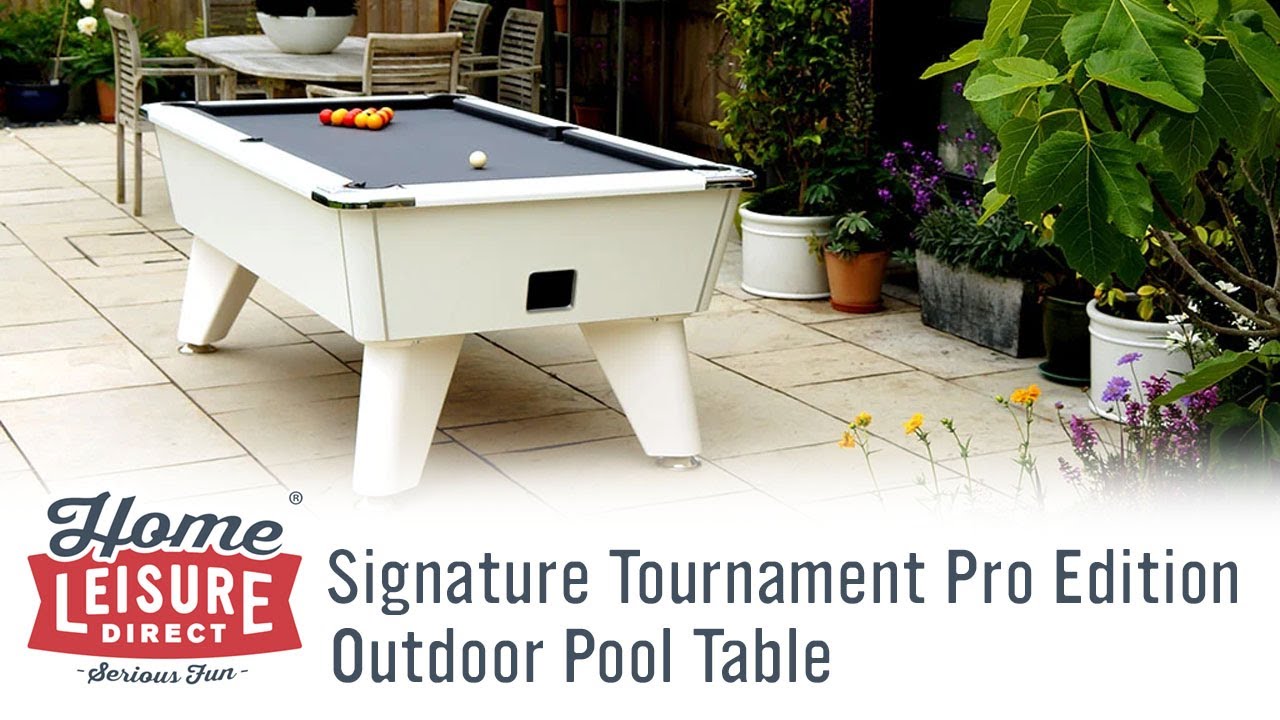 Signature Tournament Pro Edition Outdoor Pool Table