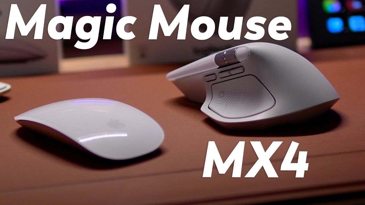 Распаковка и обзор Logitech MX Master 4 для Mac (в сравнении с Magic Mouse)